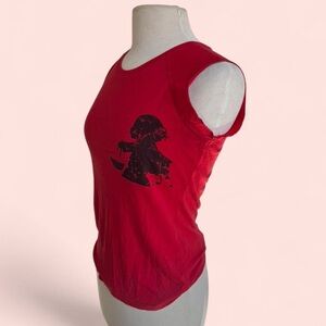 Y2K Vintage Cap Sleeveless Tank Top T-Shirt - Chopsticks Girl Graphic Print